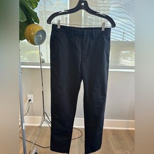 Theory Men's Black Cotton Dress Pants